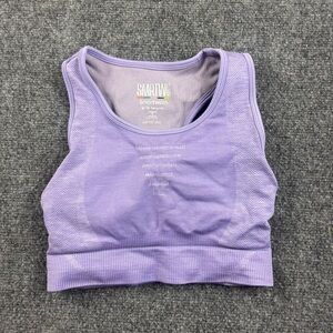 SMARTWOOL Women’s Light Purple Wool Intraknit Racerback Sports Bra size: Small